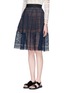 Front View - Click To Enlarge - SELF-PORTRAIT - 'Sofia' circle lace midi skirt