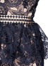 Detail View - Click To Enlarge - SELF-PORTRAIT - 'Amaryllis' sheer floral lace column dress