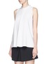 Front View - Click To Enlarge - THEORY - 'Talniza' admiral crepe sleeveless top