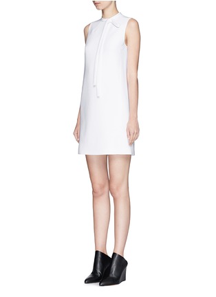 Front View - Click To Enlarge - THEORY - 'Nurita' tie neck admiral crepe dress