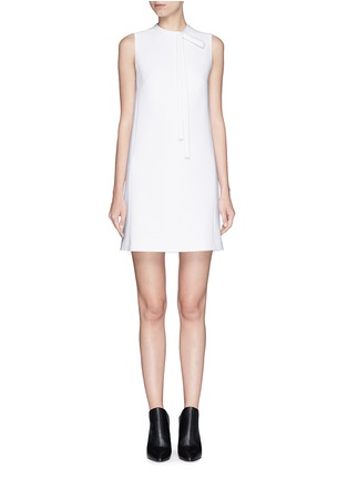 Main View - Click To Enlarge - THEORY - 'Nurita' tie neck admiral crepe dress