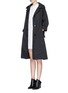 Figure View - Click To Enlarge - THEORY - 'Nurita' tie neck admiral crepe dress