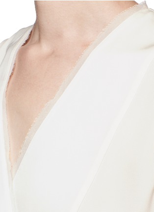 Detail View - Click To Enlarge - THEORY - 'Taneah' modern georgette silk top