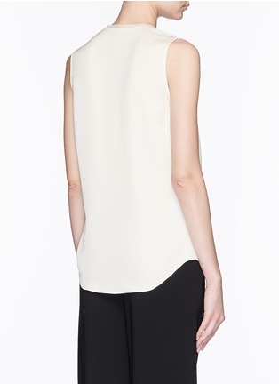 Back View - Click To Enlarge - THEORY - 'Taneah' modern georgette silk top