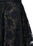 Detail View - Click To Enlarge - GIAMBA - Floral lace organza flare skirt