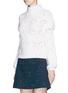 Front View - Click To Enlarge - GIAMBA - Floral intarsia virgin wool sweater