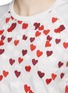 Detail View - Click To Enlarge - GIAMBA - Heart appliqué jersey T-shirt