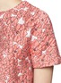 Detail View - Click To Enlarge - GIAMBA - Floral matelassé cropped top