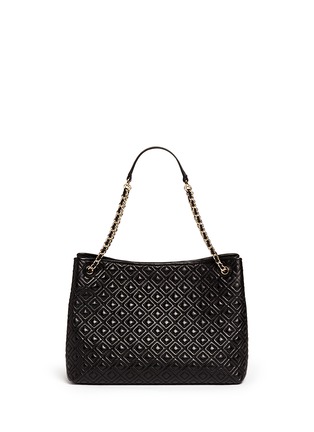 Back View - Click To Enlarge - TORY BURCH - 'Marion' quilted leather tote