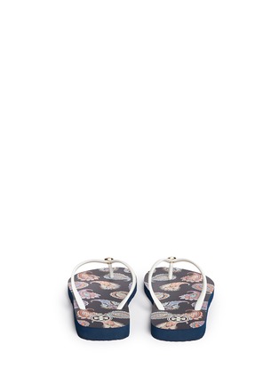 Back View - Click To Enlarge - TORY BURCH - 'Thin' paisley print flip flops