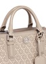 Detail View - Click To Enlarge - TORY BURCH - 'Robinson' double zip floral perforation tote
