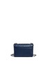 Back View - Click To Enlarge - TORY BURCH - 'Robinson' floral perforation saffiano leather chain bag