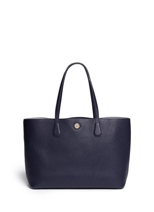 Main View - Click To Enlarge - TORY BURCH - 'Perry' grainy leather tote