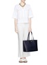 Figure View - Click To Enlarge - TORY BURCH - 'Perry' grainy leather tote