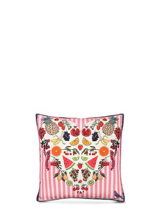 Main View - Click To Enlarge - SILKEN FAVOURS - Nature's Candy print silk cushion