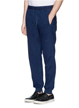 Front View - Click To Enlarge - COVERT - Garment dye cotton chino jogging pants