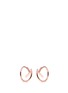 Main View - Click To Enlarge - MARIA BLACK - Check twirl rose gold plated earrings