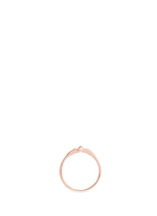Figure View - Click To Enlarge - MARIA BLACK - 'Shard' rose gold plated ring