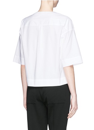 Back View - Click To Enlarge - THEORY - 'Risatanee' wide sleeve poplin top