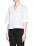 Front View - Click To Enlarge - THEORY - 'Risatanee' wide sleeve poplin top