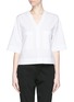 Main View - Click To Enlarge - THEORY - 'Risatanee' wide sleeve poplin top