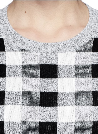 Detail View - Click To Enlarge - THEORY - 'Harmona G' check print top