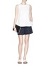 Figure View - Click To Enlarge - THEORY - Cotton poplin city shorts