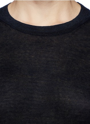 Detail View - Click To Enlarge - THEORY - 'Rainee LS' linen blend sweater
