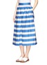 Front View - Click To Enlarge - ALICE & OLIVIA - Stripe twill pleat culottes