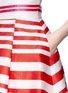 Detail View - Click To Enlarge - ALICE & OLIVIA - 'Aubrey' stripe satin bustier gown