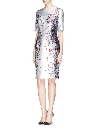Figure View - Click To Enlarge - ST. JOHN - Blossom print mikado dress