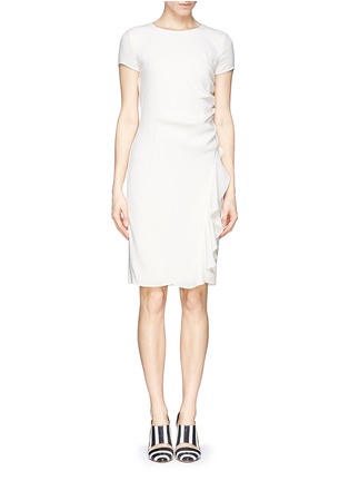 Main View - Click To Enlarge - ST. JOHN - Ruche side crepe dress