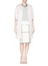 Figure View - Click To Enlarge - ST. JOHN - Check Milano knit pencil skirt