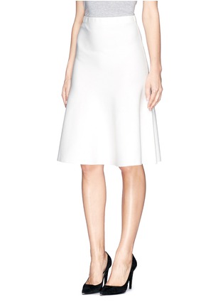 Front View - Click To Enlarge - ST. JOHN - Milano knit flounce skirt