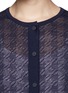 Detail View - Click To Enlarge - ST. JOHN - Sheer houndstooth knit cardigan