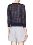 Back View - Click To Enlarge - ST. JOHN - Sheer houndstooth knit cardigan