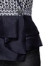 Detail View - Click To Enlarge - ST. JOHN - Paillette box knit organza hem jacket