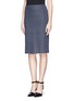 Front View - Click To Enlarge - ST. JOHN - Dash stripe knit pencil skirt