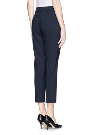 Back View - Click To Enlarge - ST. JOHN - 'Emma' stretch wool blend cropped pants
