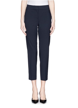 Main View - Click To Enlarge - ST. JOHN - 'Emma' stretch wool blend cropped pants