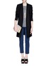 Figure View - Click To Enlarge - ST. JOHN - 'Alexa' cropped Milano knit pants