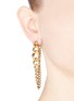 Figure View - Click To Enlarge - ELA STONE - Editha graduated chain earrings
