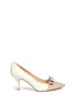 Main View - Click To Enlarge - KATE SPADE - Janira patent bow leather pumps