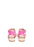 Back View - Click To Enlarge - KATE SPADE - Agnes bi-colour strappy sandals