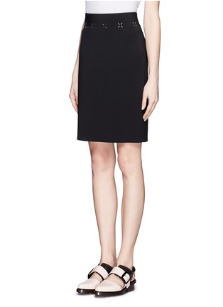 Front View - Click To Enlarge - ALEXANDER WANG - High waisted pencil skirt