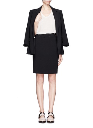 Figure View - Click To Enlarge - ALEXANDER WANG - High waisted pencil skirt