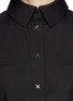 Detail View - Click To Enlarge - ALEXANDER WANG - Cross rivet poplin cropped shirt