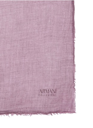 Detail View - Click To Enlarge - ARMANI COLLEZIONI - Crinkle modal-cashmere scarf