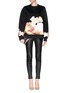 Figure View - Click To Enlarge - GIVENCHY - Orchid print neoprene sweatshirt