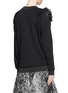 Back View - Click To Enlarge - LANVIN - Velvet silk floral appliqué sweatshirt